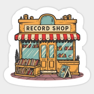 Record shop Sticker